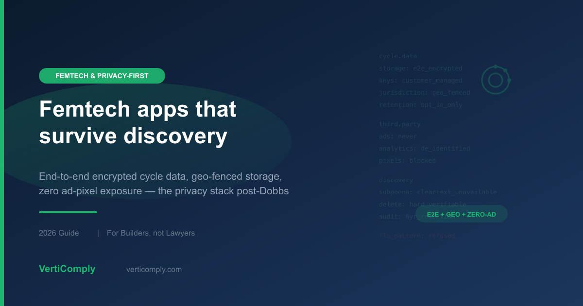 Privacy-First Femtech App Builder | VertiComply